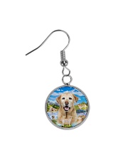 Labrador Retriever Happy Circle Earrings thumbnail