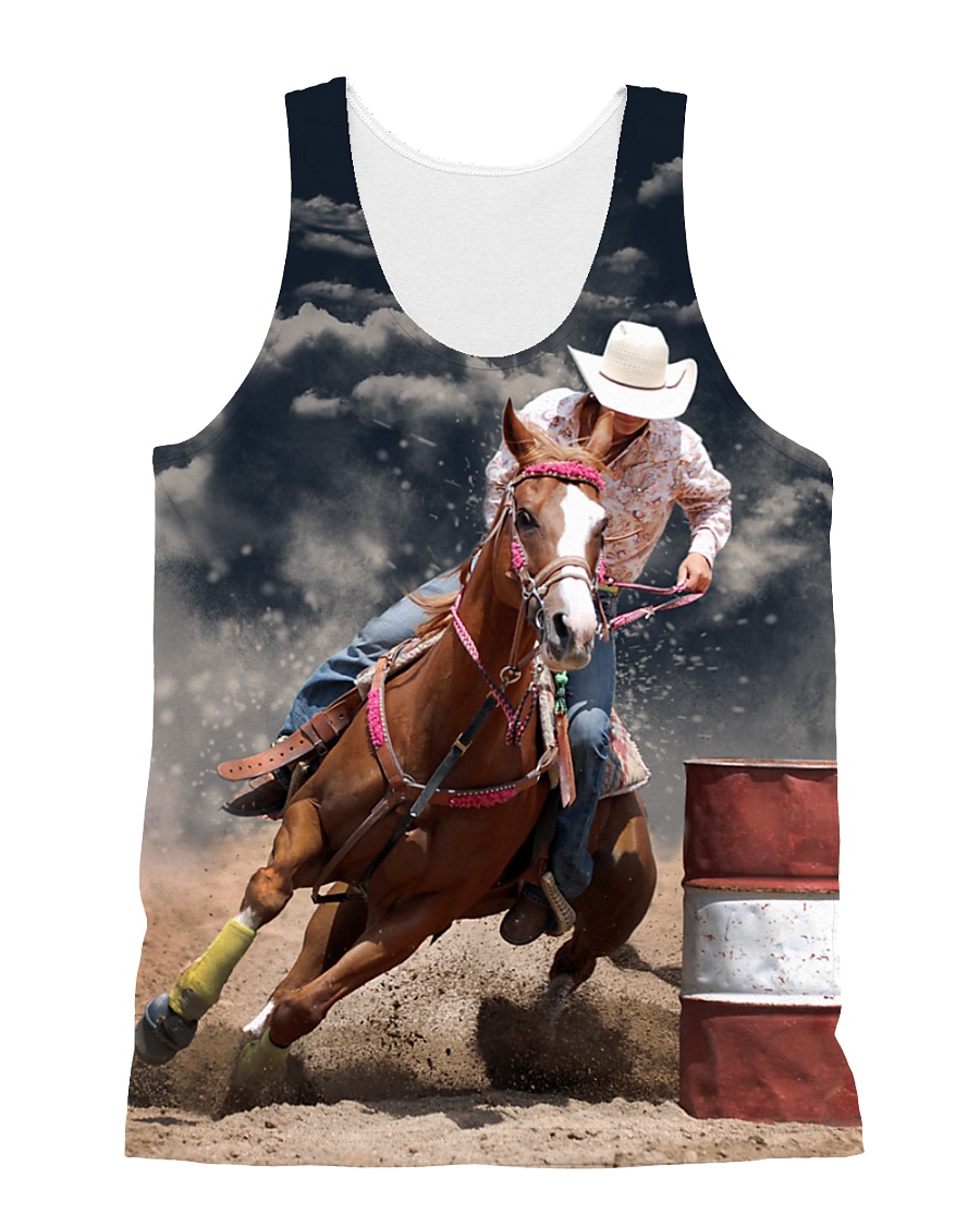 Barrel Racing 1806 All-over Unisex Tank