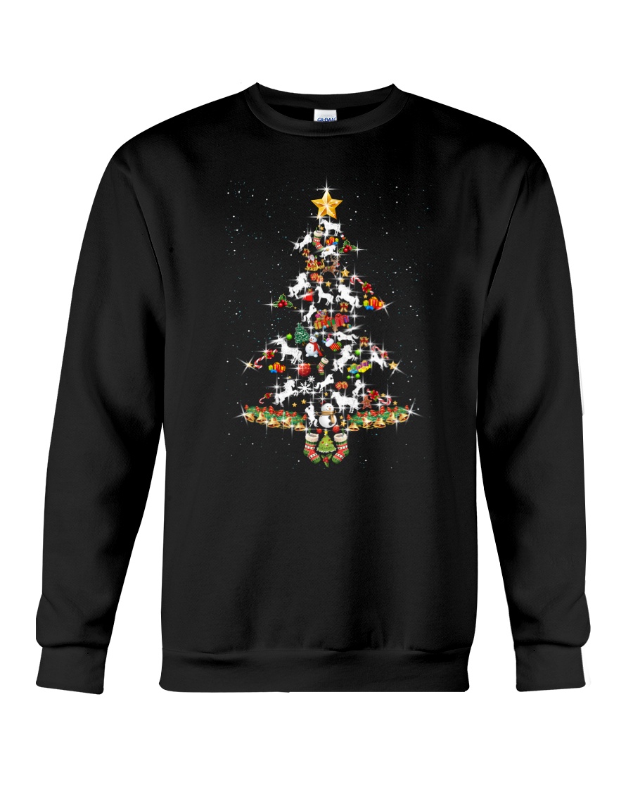Unicorn christmas tree 2209 Crewneck Sweatshirt