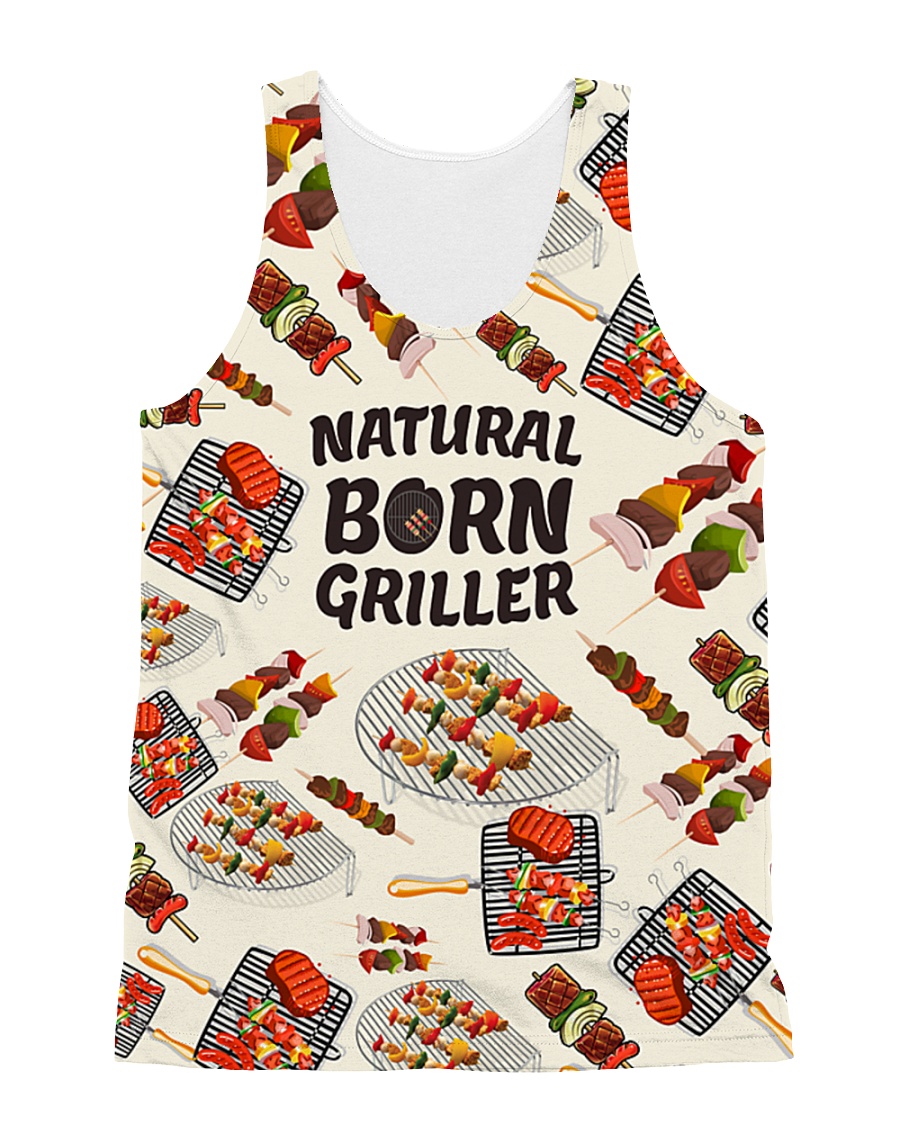 NATURAL BORN GRILLER 1806L All-over Unisex Tank