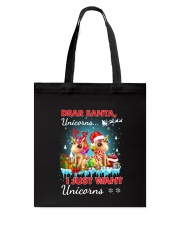 Unicorn Dear santa 2809 Tote Bag thumbnail