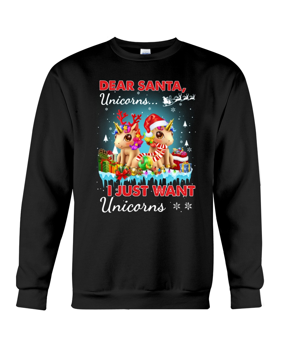 Unicorn Dear santa 2809 Crewneck Sweatshirt