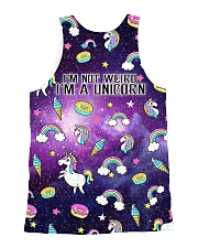 THEIA Unicorn Not Weird 2706 All-over Unisex Tank back