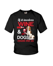 Beagle Wine Youth T-Shirt thumbnail