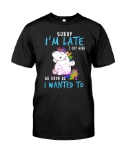 Unicorn late Classic T-Shirt front