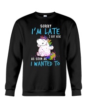 Unicorn late Crewneck Sweatshirt thumbnail