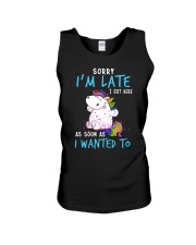 Unicorn late Unisex Tank thumbnail