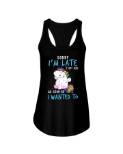 Unicorn late Ladies Flowy Tank thumbnail