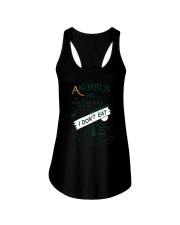 Vegan - Animals are my friends Ladies Flowy Tank thumbnail