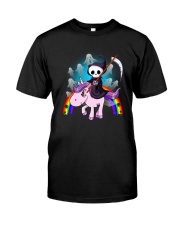 Death Riding Unicorn Classic T-Shirt thumbnail