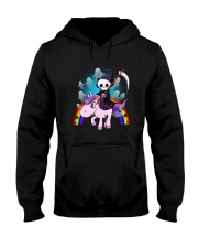 Death Riding Unicorn Hooded Sweatshirt thumbnail