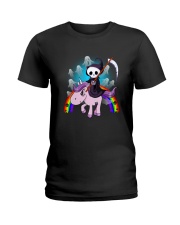 Death Riding Unicorn Ladies T-Shirt thumbnail