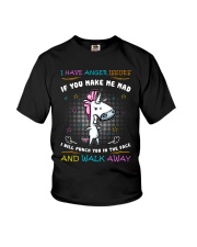 Unicorn I Have Anger Issues Youth T-Shirt thumbnail