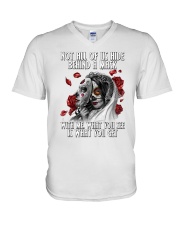 Skull - Who I am V-Neck T-Shirt thumbnail