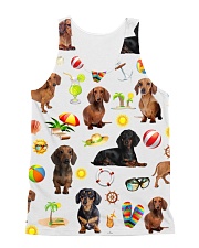 Dachshund Summer All-over Unisex Tank front