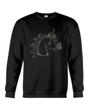 Unicorn and butterfly blink 2510 Crewneck Sweatshirt front