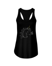 Unicorn and butterfly blink 2510 Ladies Flowy Tank thumbnail
