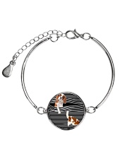 Cavalier King Charles Spaniel Stripped Metallic Circle Bracelet thumbnail