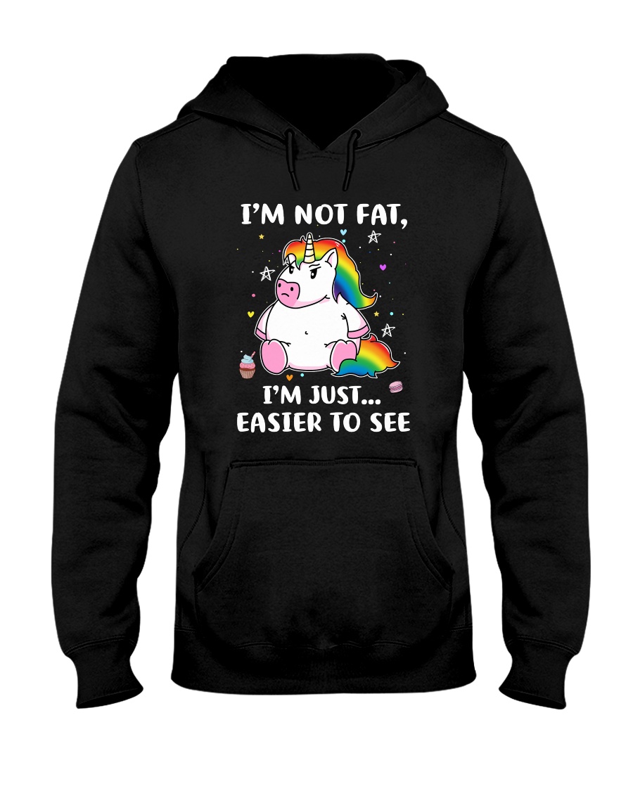 Unicorn not fat 0811 Hooded Sweatshirt