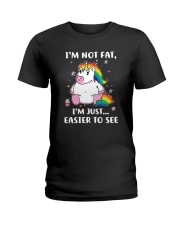 Unicorn not fat 0811 Ladies T-Shirt thumbnail