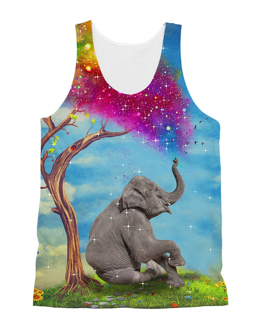 Elephant Colorful 1806 All-over Unisex Tank