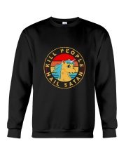 Unicorn Hail satan Crewneck Sweatshirt thumbnail