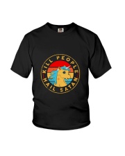 Unicorn Hail satan Youth T-Shirt thumbnail