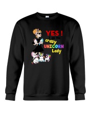 Crazy unicorn lady 1809 Crewneck Sweatshirt thumbnail