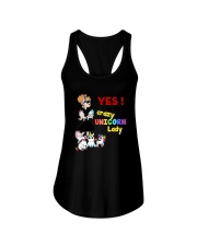 Crazy unicorn lady 1809 Ladies Flowy Tank thumbnail