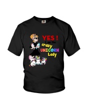 Crazy unicorn lady 1809 Youth T-Shirt thumbnail