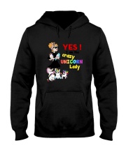 Crazy unicorn lady 1809 Hooded Sweatshirt thumbnail