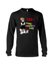 Crazy unicorn lady 1809 Long Sleeve Tee thumbnail
