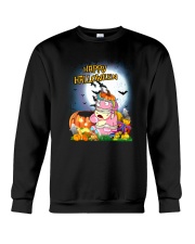 Unicorn Happy Halloween Crewneck Sweatshirt front