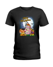 Unicorn Happy Halloween Ladies T-Shirt thumbnail