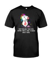 Unicorn Rolling eyes 1311 Classic T-Shirt thumbnail