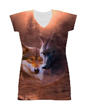 Wolf Couple All-over Dress thumbnail