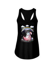 Flamingo Unicorn Ladies Flowy Tank thumbnail
