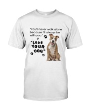 American Staffordshire Terrier With You Classic T-Shirt thumbnail