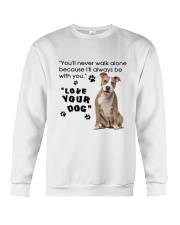 American Staffordshire Terrier With You Crewneck Sweatshirt thumbnail