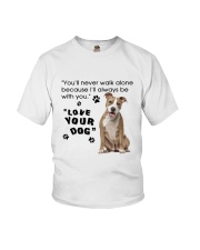 American Staffordshire Terrier With You Youth T-Shirt thumbnail