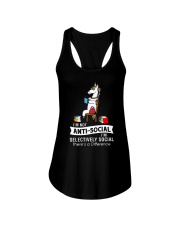 Unicorn anti social 1611 Ladies Flowy Tank thumbnail