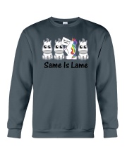 Unicorn Same is lame Crewneck Sweatshirt thumbnail