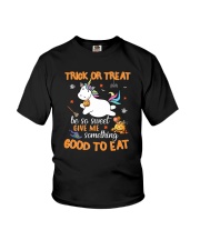 Unicorn trick or treat Youth T-Shirt thumbnail