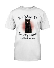 Black Cat Licked Classic T-Shirt thumbnail