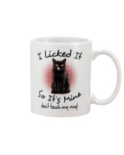 Black Cat Licked Mug front
