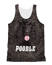 Poodle Cool 1606 All-over Unisex Tank front
