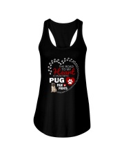 Pug Road To My Heart Ladies Flowy Tank thumbnail