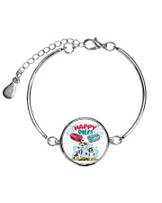 French Bulldog Happy Pills Metallic Circle Bracelet thumbnail