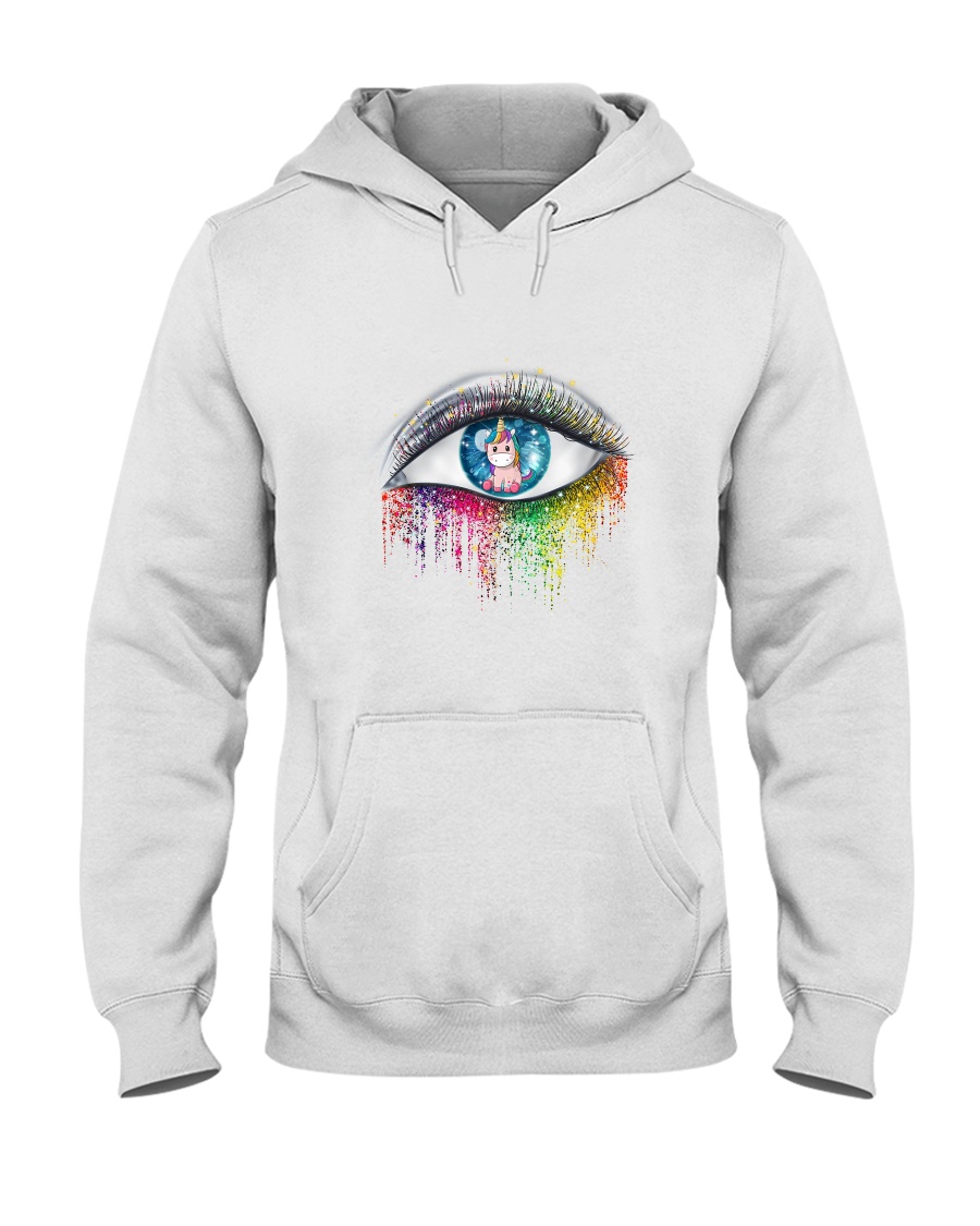 Unicorn In Eyes 2209 Hooded Sweatshirt