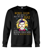 Unicorn Put On The Hat Crewneck Sweatshirt front